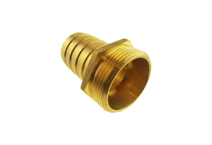 Brass Hose Tail Adapter – 25mm Barb × 1″ BSP Male