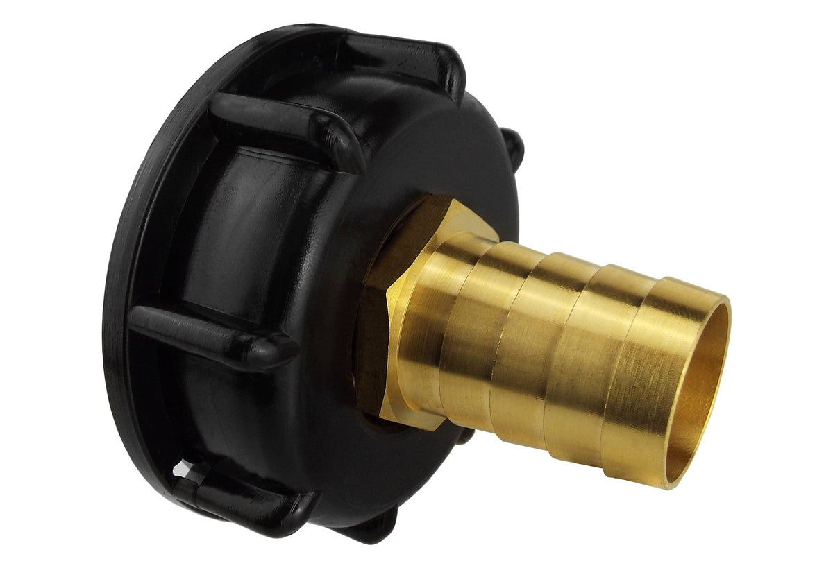 IBC S60X6 Cap with 19mm Brass Hose Tail