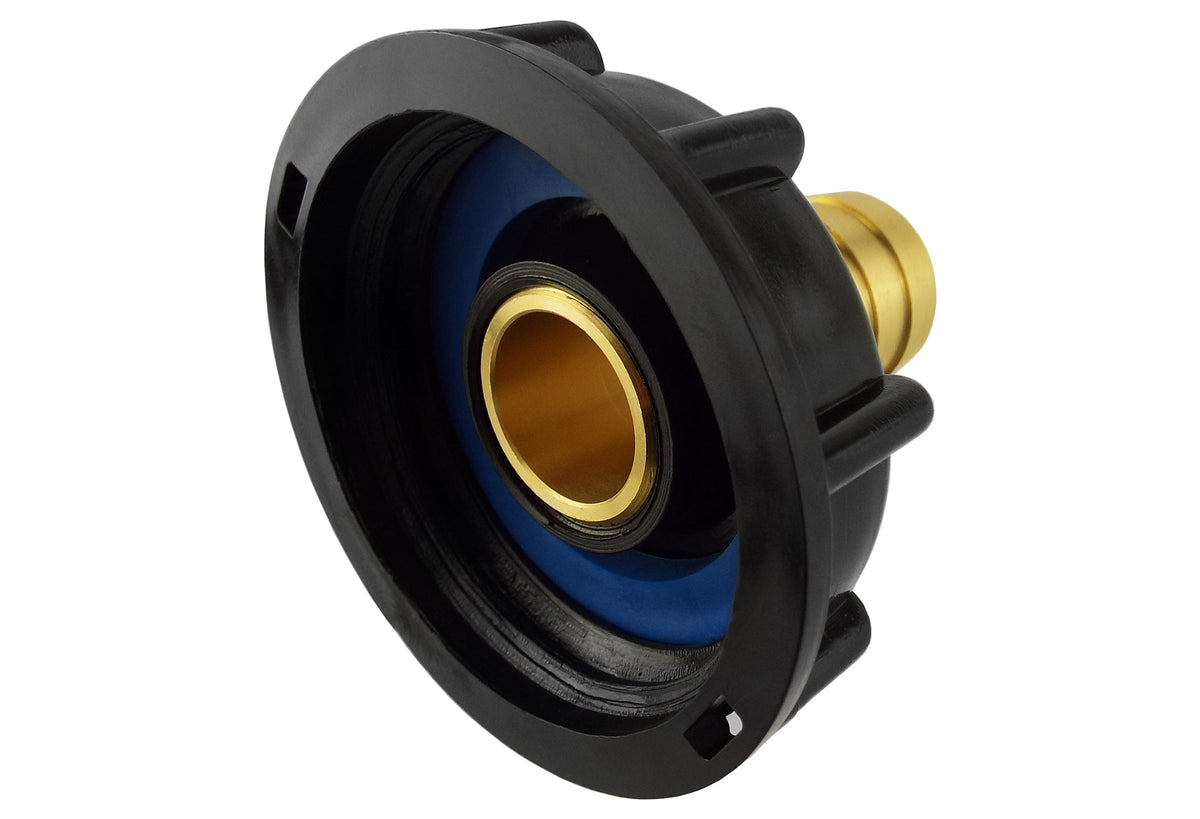 IBC S60X6 Cap with 19mm Brass Hose Tail