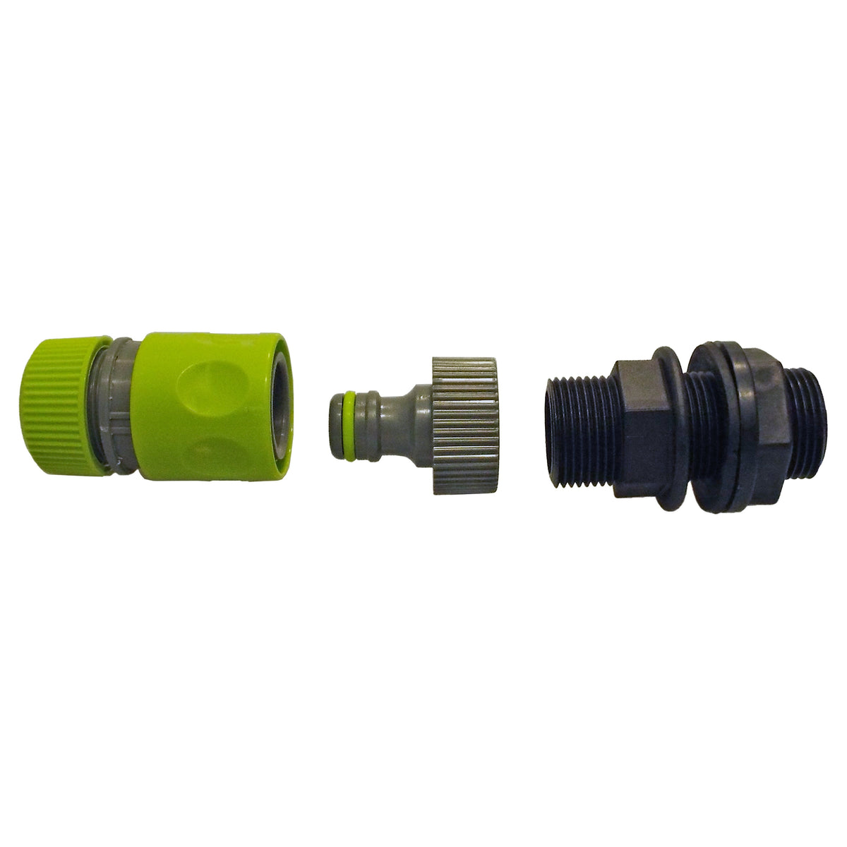 1″ BSP Water Butt Quick-Connect Kit – Lime Hose Socket