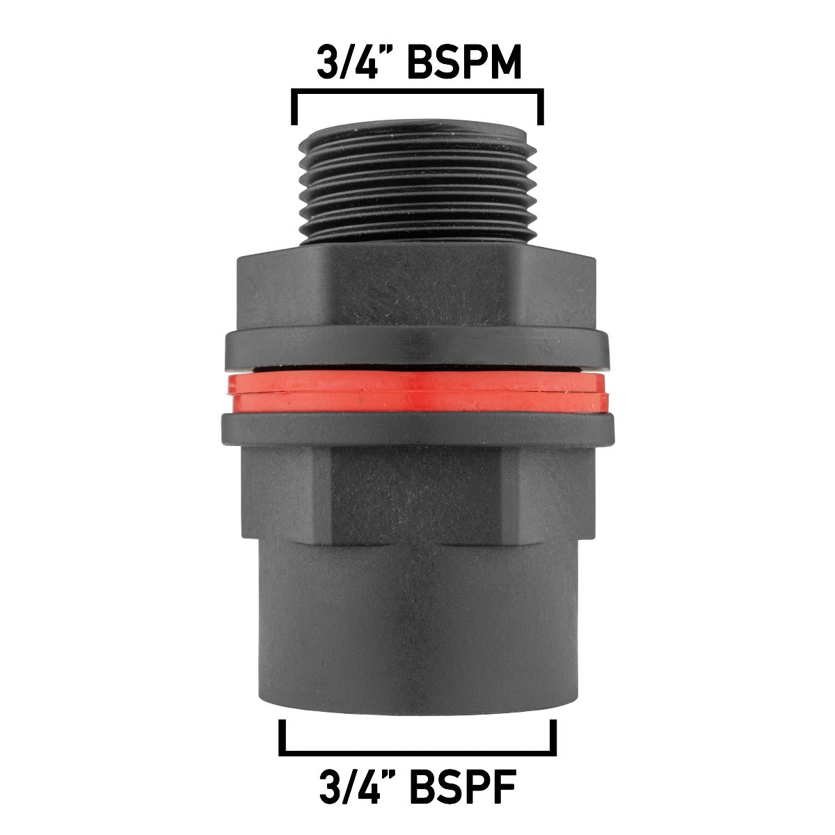 ¾″ BSP Tank Connector – Female Outlet & 27mm Cutter