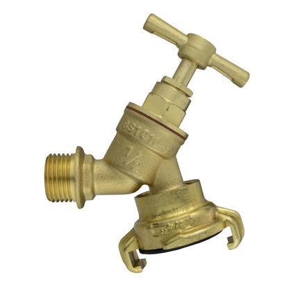 ½″ BSP Brass Bib Garden Tap with Claw Outlet