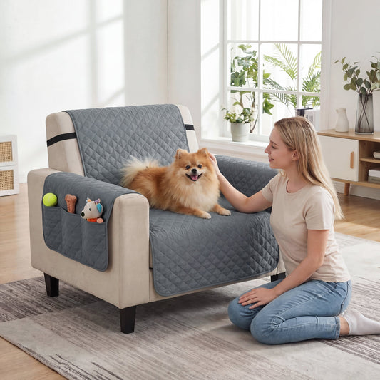 PawHut Waterproof Sofa Chair Cover for Pets