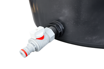 65L Round Dog Washing Tub with Fitted Drain Valve