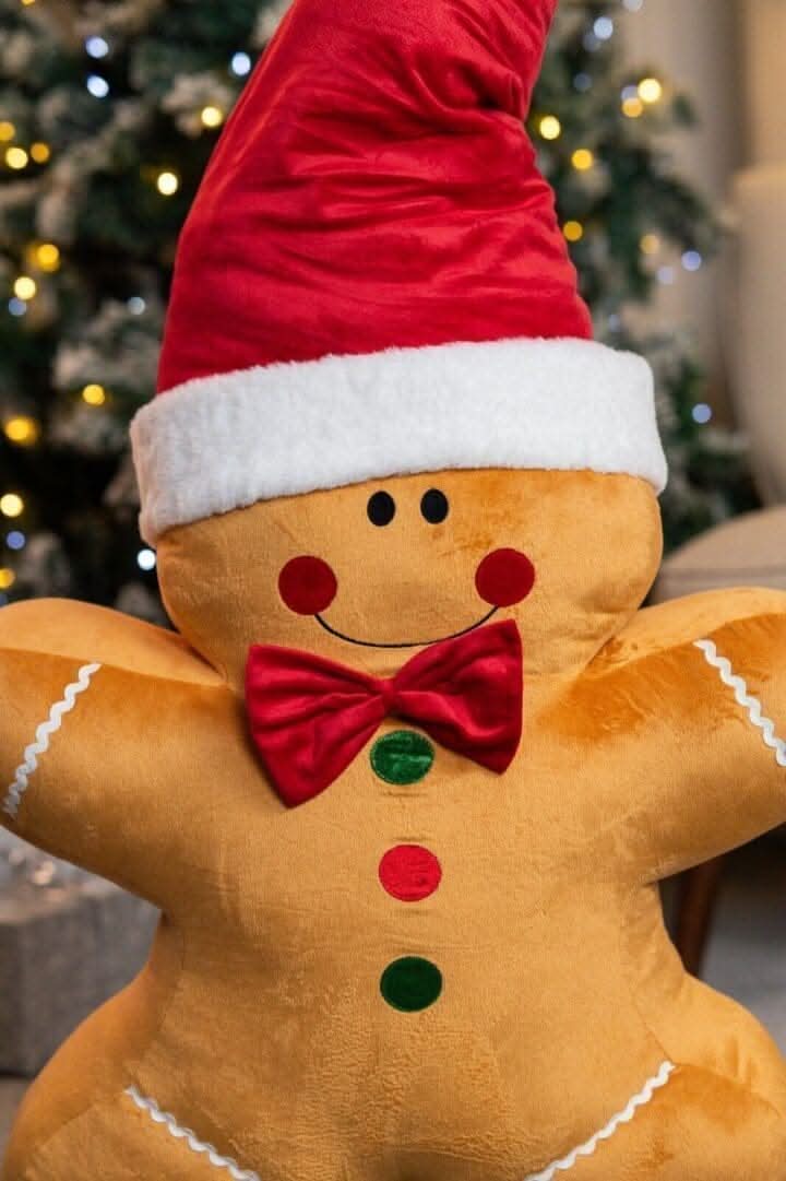 Jumbo Gingerbread Man Soft Christmas Decoration