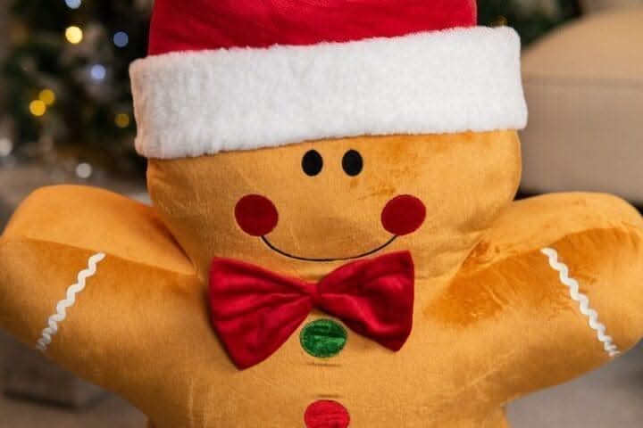 Jumbo Gingerbread Man Soft Christmas Decoration