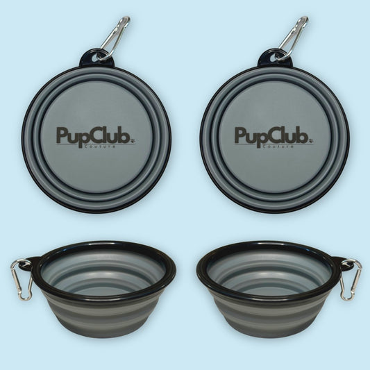 Collapsible Dog Bowl - Grey