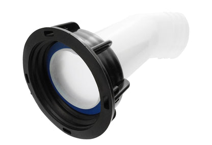IBC Angled Outlet Spout – S60×6 Female to 2″ Hose Barb