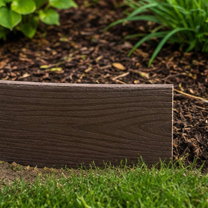 Bradas Brown Wood-Effect Lawn Edging – 78mm × 10m