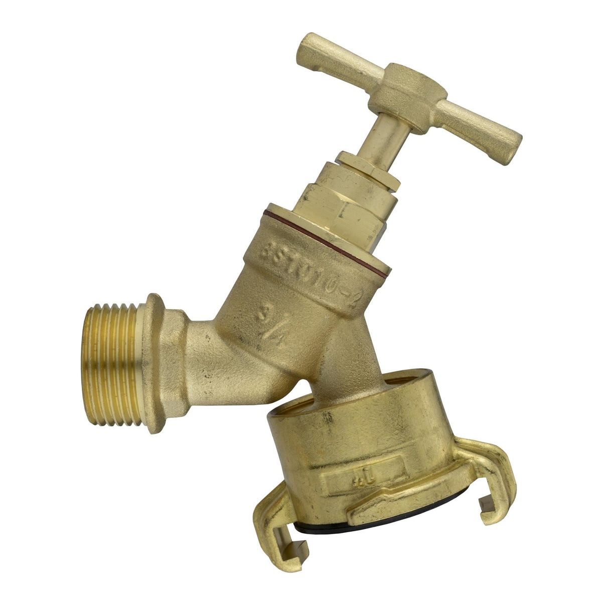 ¾″ BSP Brass Bib Garden Tap with Claw Outlet