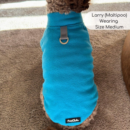 Dog Fleece Coat - Blue