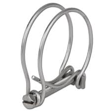 Double-Wire Hose Clamp 32–36mm for Corrugated Pond Hose
