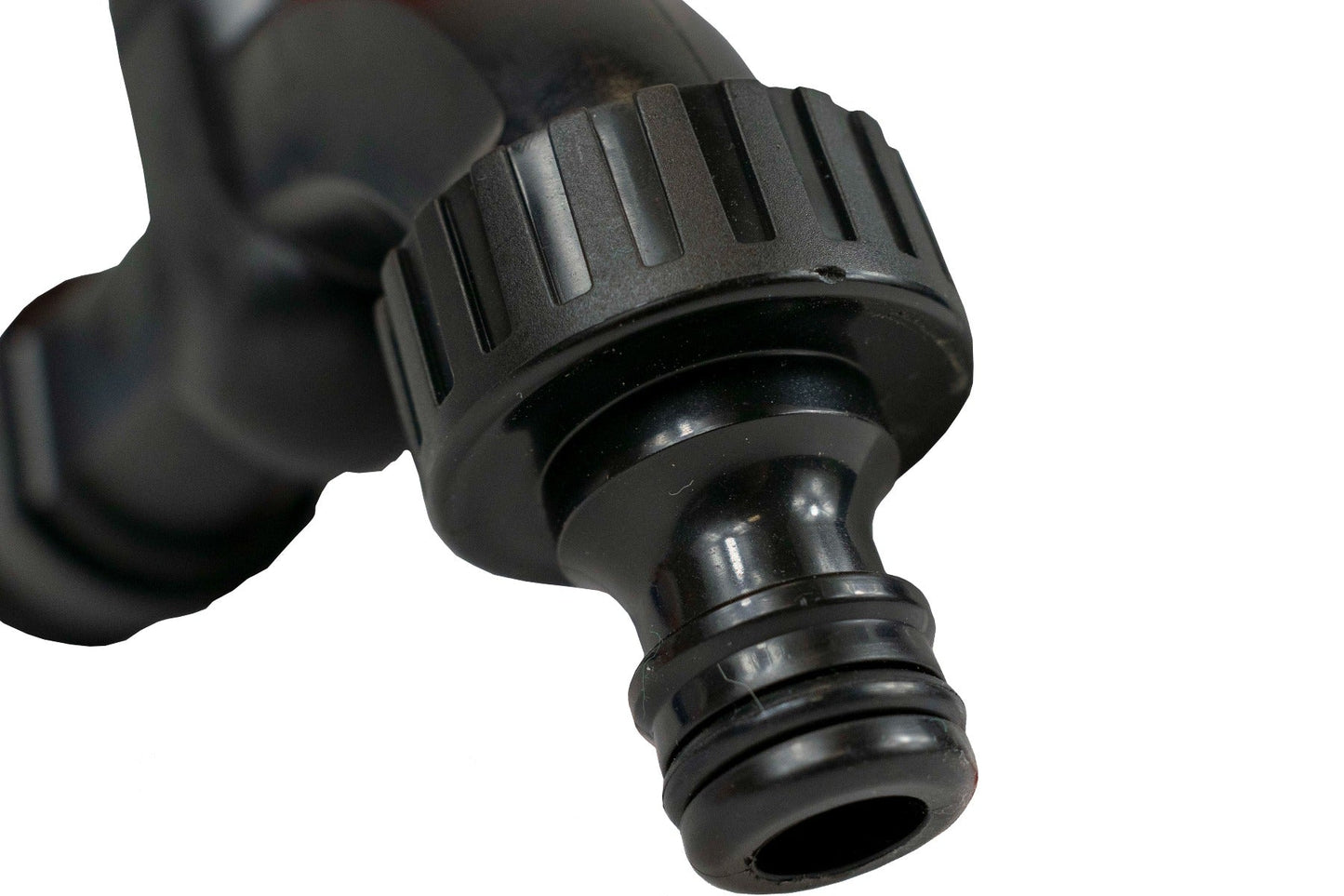 Plastic Quick Connect Tap 3/4" BSPM (Black/Orange)