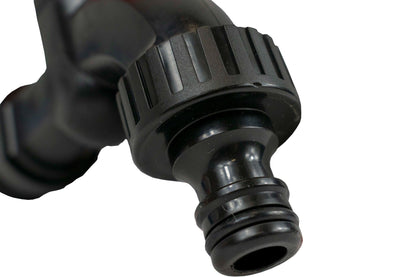 Plastic Quick Connect Tap 3/4" BSPM (Black/Orange)