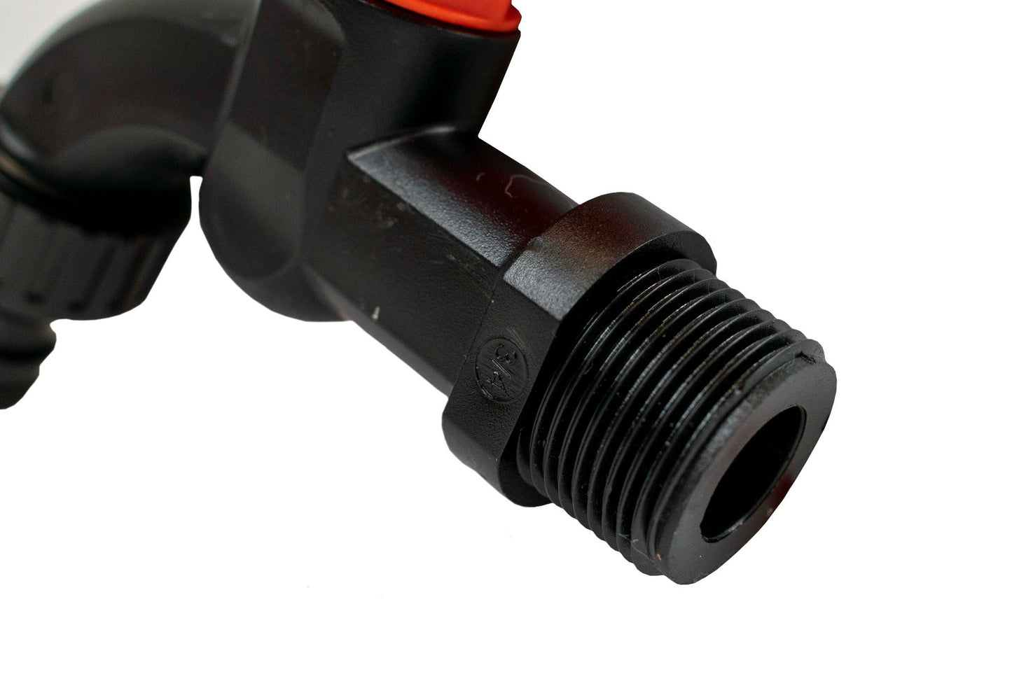 Plastic Quick Connect Tap 3/4" BSPM (Black/Orange)