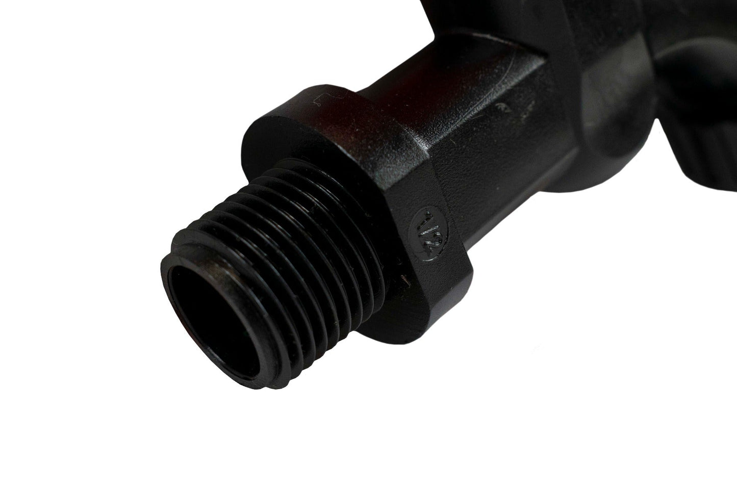 Plastic Quick Connect Tap 1/2" BSPM (Black/Orange)