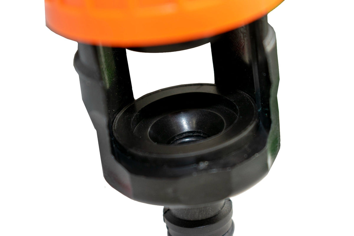 Screw-Fit Kitchen Tap to Hose Adapter – Orange & Black