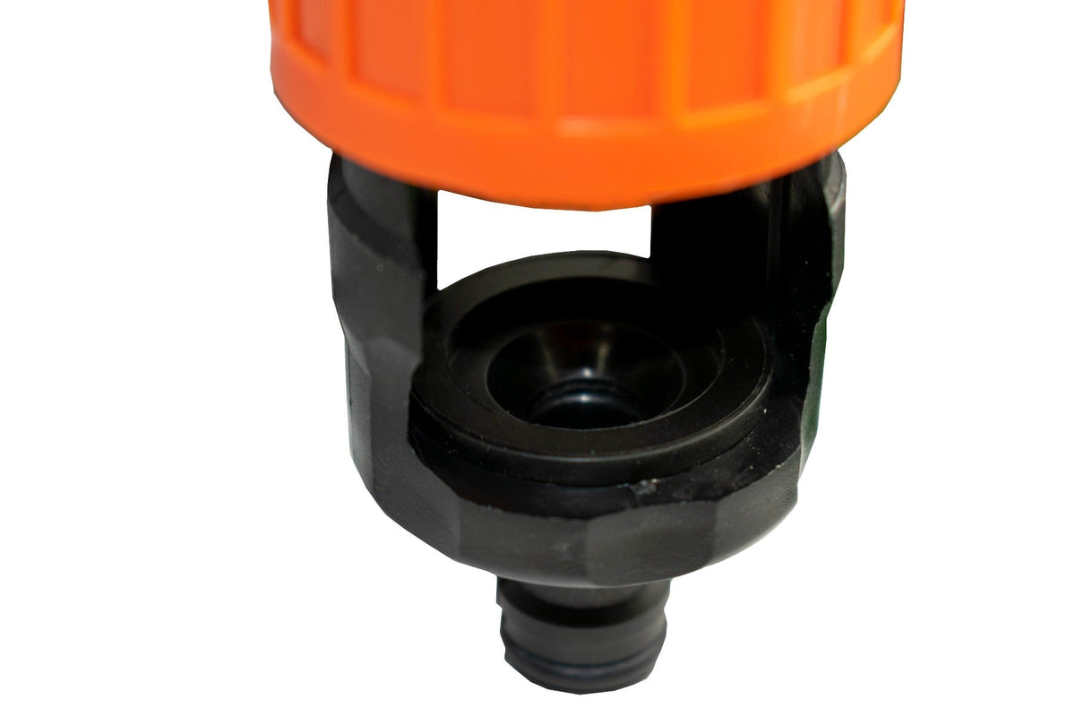 Screw-Fit Kitchen Tap to Hose Adapter – Orange & Black