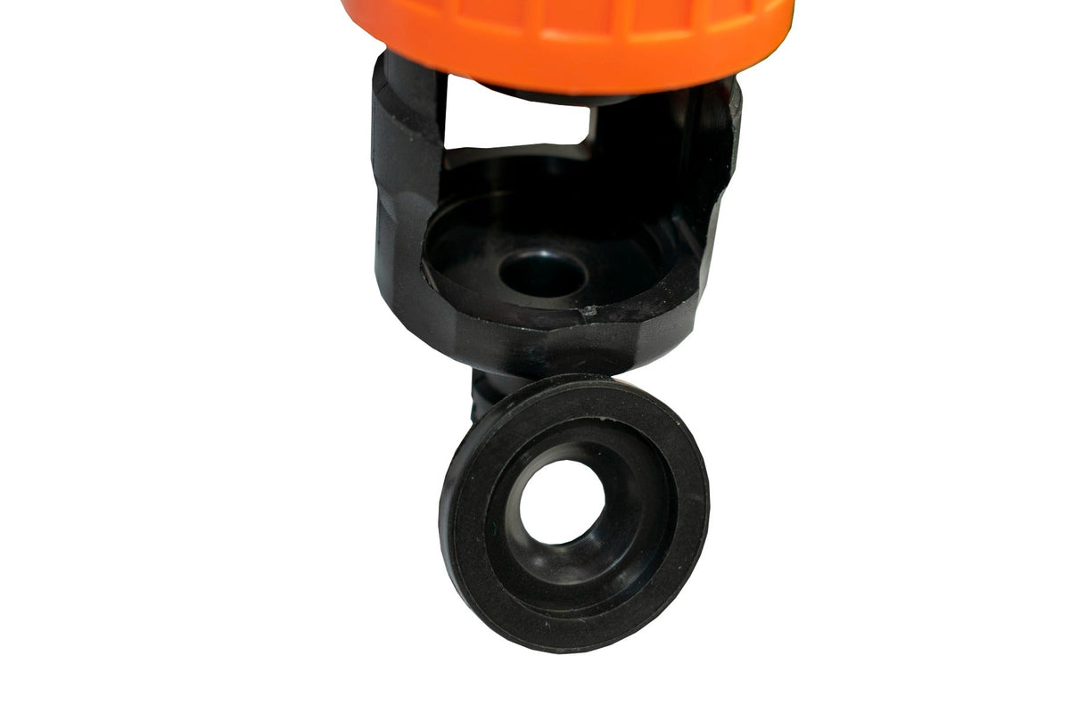 Screw-Fit Kitchen Tap to Hose Adapter – Orange & Black
