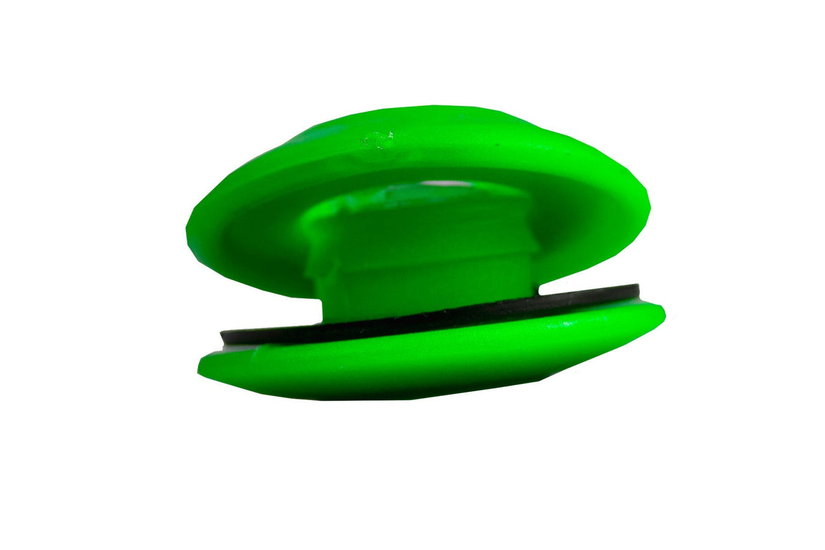 Green Snap-On Plastic Tarpaulin Eyelets – Pack of 10