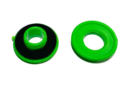 Green Snap-On Plastic Tarpaulin Eyelets – Pack of 10