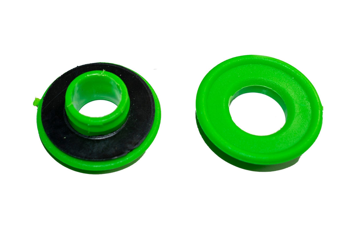 Green Snap-On Plastic Tarpaulin Eyelets – Pack of 10