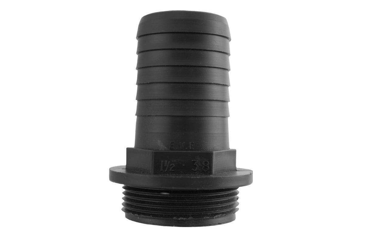 75mm Pond Hose Barb to 3″ BSP Male Straight Connector; product design shown.