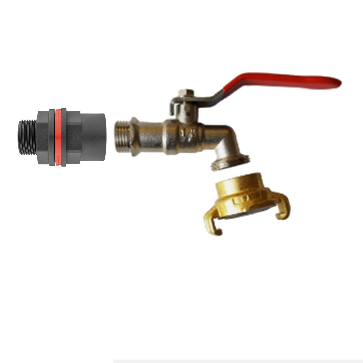 ¾″ BSP Water Butt Tap Kit – Brass Claw Outlet