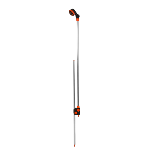 Black Line Garden Shower on Ground Stake – 150–210cm