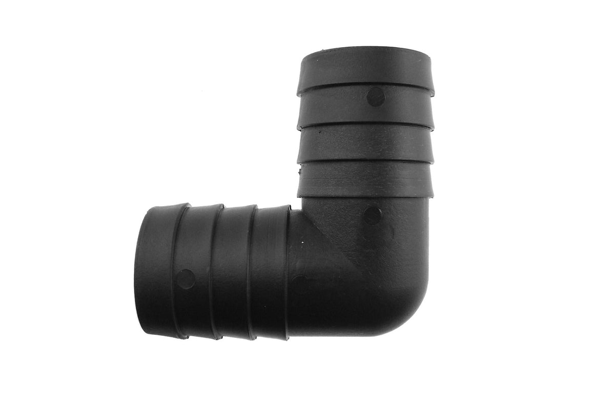 40mm Pond Hose Elbow – 90° Barbed Connector