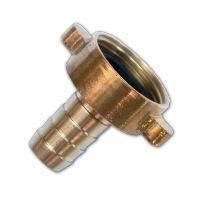 Brass hose-tail adapter on a clean white background