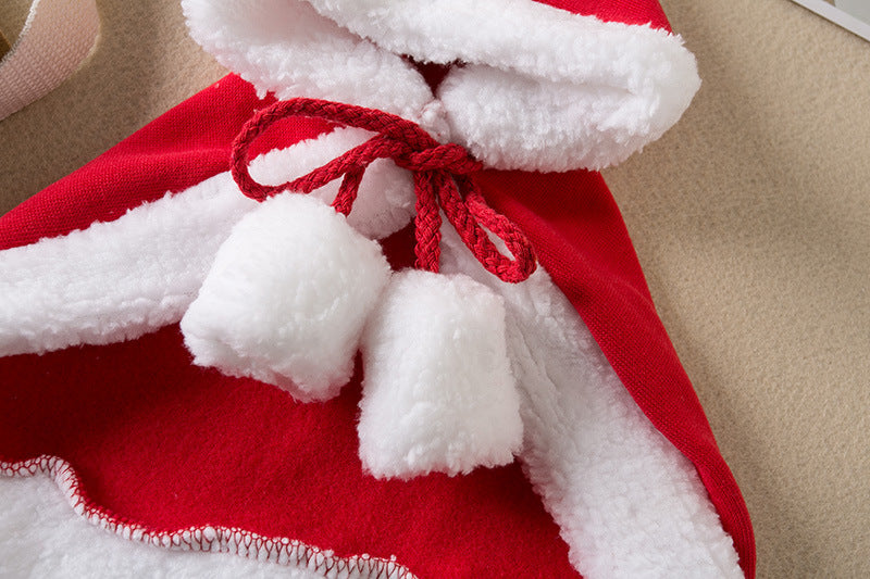 Pets Christmas Cloak Santa or Reindeer Design