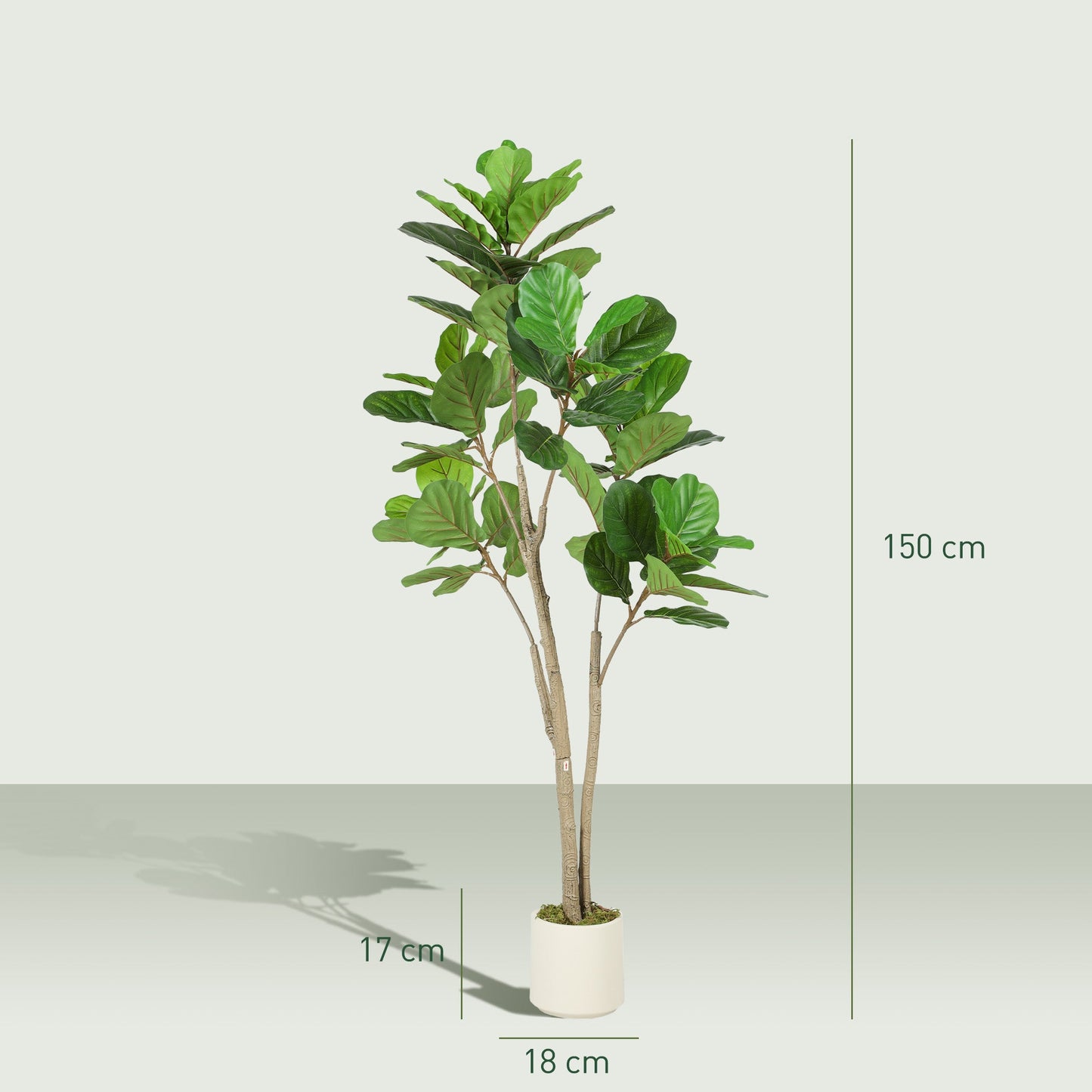 Artificial Ficus Tree - Green 150cm