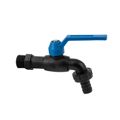 25mm MDPE Wall-Mount Tap Kit – Nylon Lever & PTFE