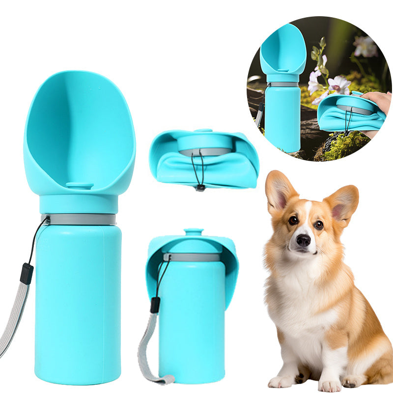 Folding Pet Outdoor Walking Travel Bottle