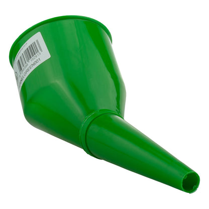 Angled Plastic Funnel with Mesh Filter – Green