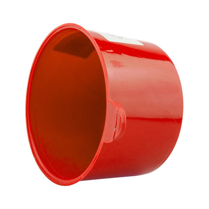 Angled Plastic Funnel with Mesh Filter – Red