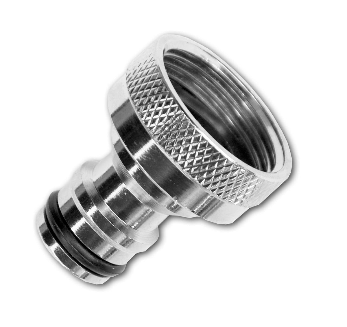 ½″ BSP Female to Male Quick-Connect Tap Adapter – Nickel Brass; supplied fittings shown.