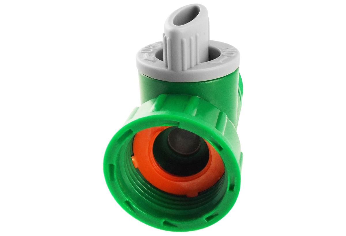 ¾″ BSP Male-to-Female Inline Water Valve – Green/Grey