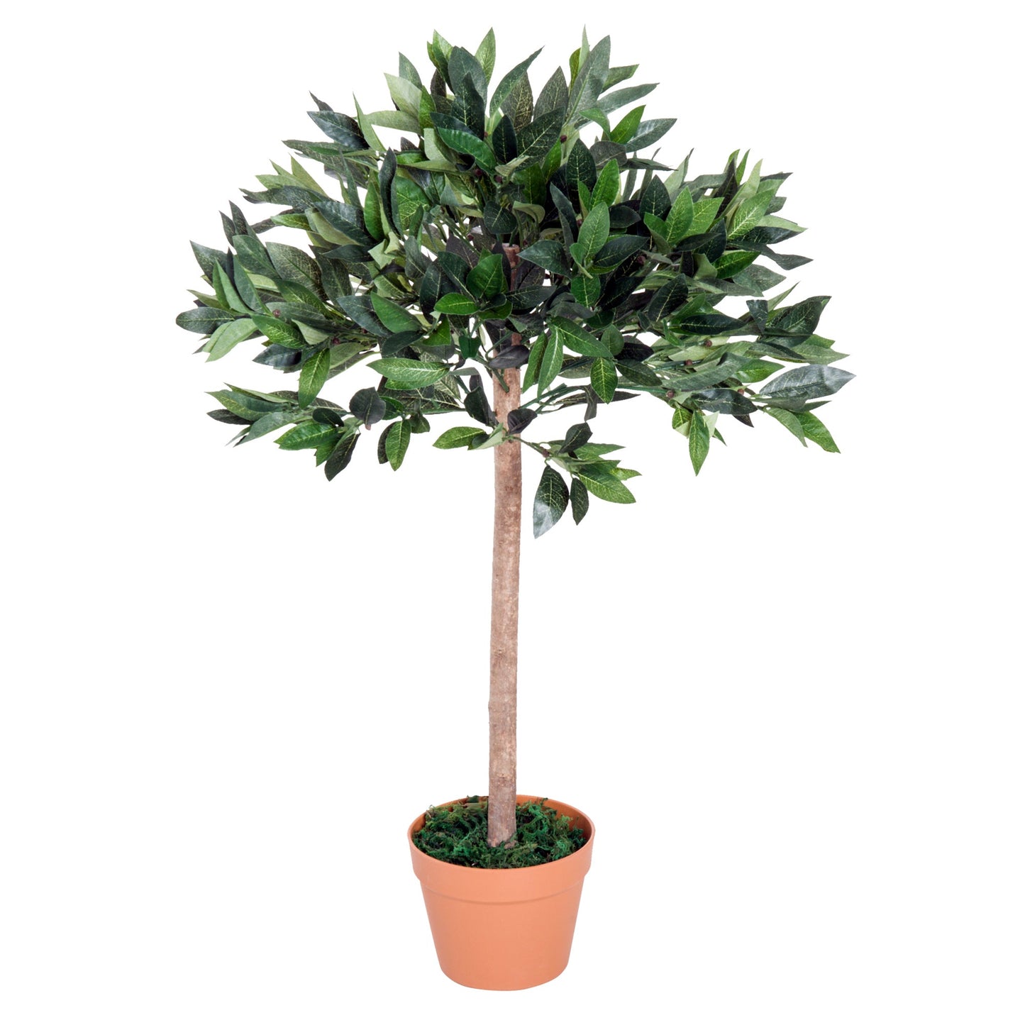 Artificial Olive Tree Indoor Plant in Orange Pot 90cm