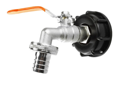 IBC S60×6 Cap & Lever Tap Kit – 13mm Hose Tail Tap