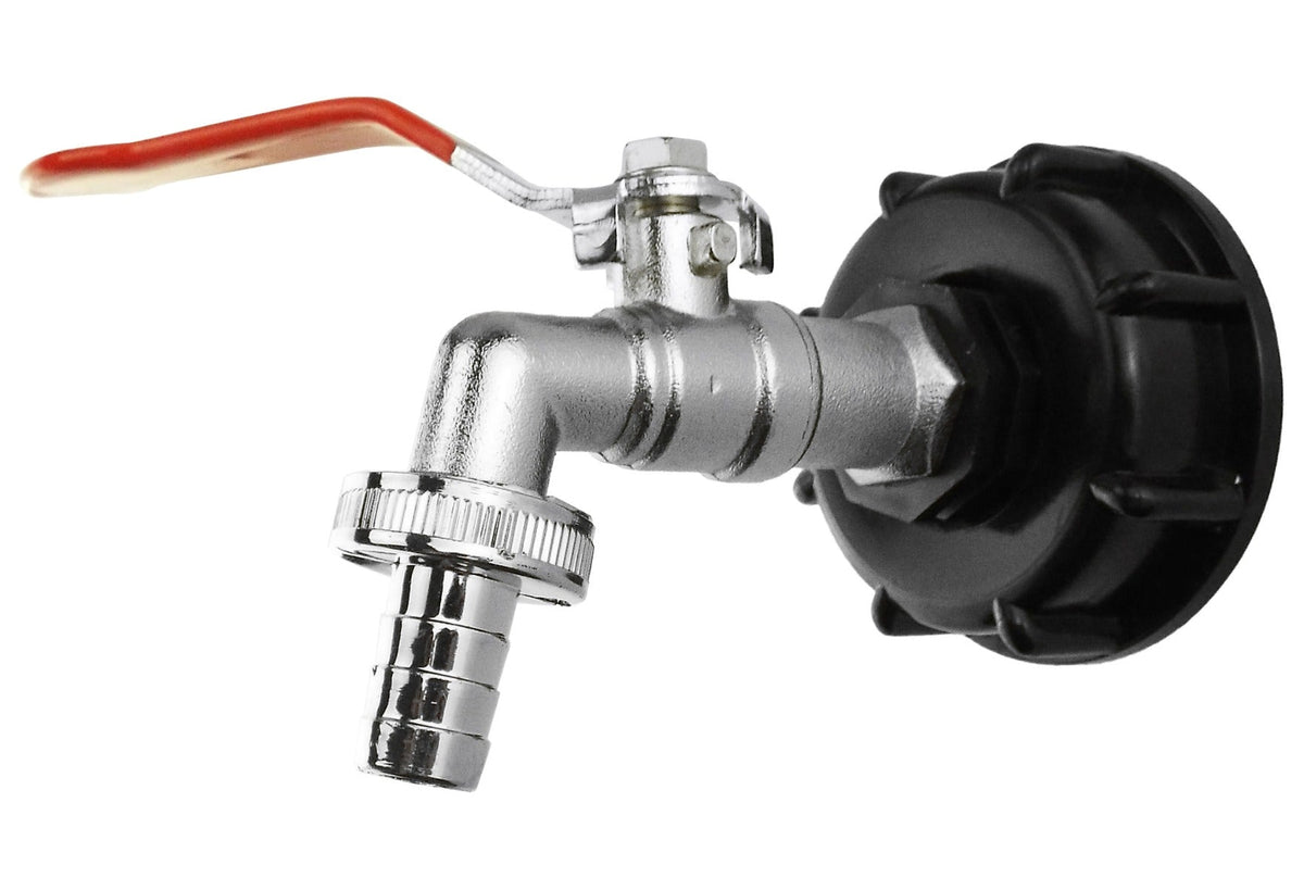 IBC S60×6 Cap & Lever Tap Kit – 13mm Hose Tail Tap