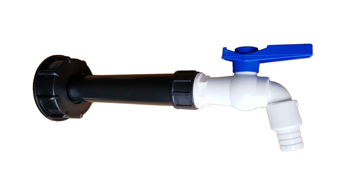 IBC S60X6 Filter Extension & White PVC Tap; supplied product shown.