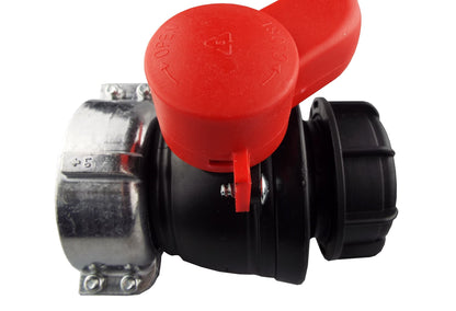 IBC Valve – 75mm Female Inlet to S60×6 Male, EPDM