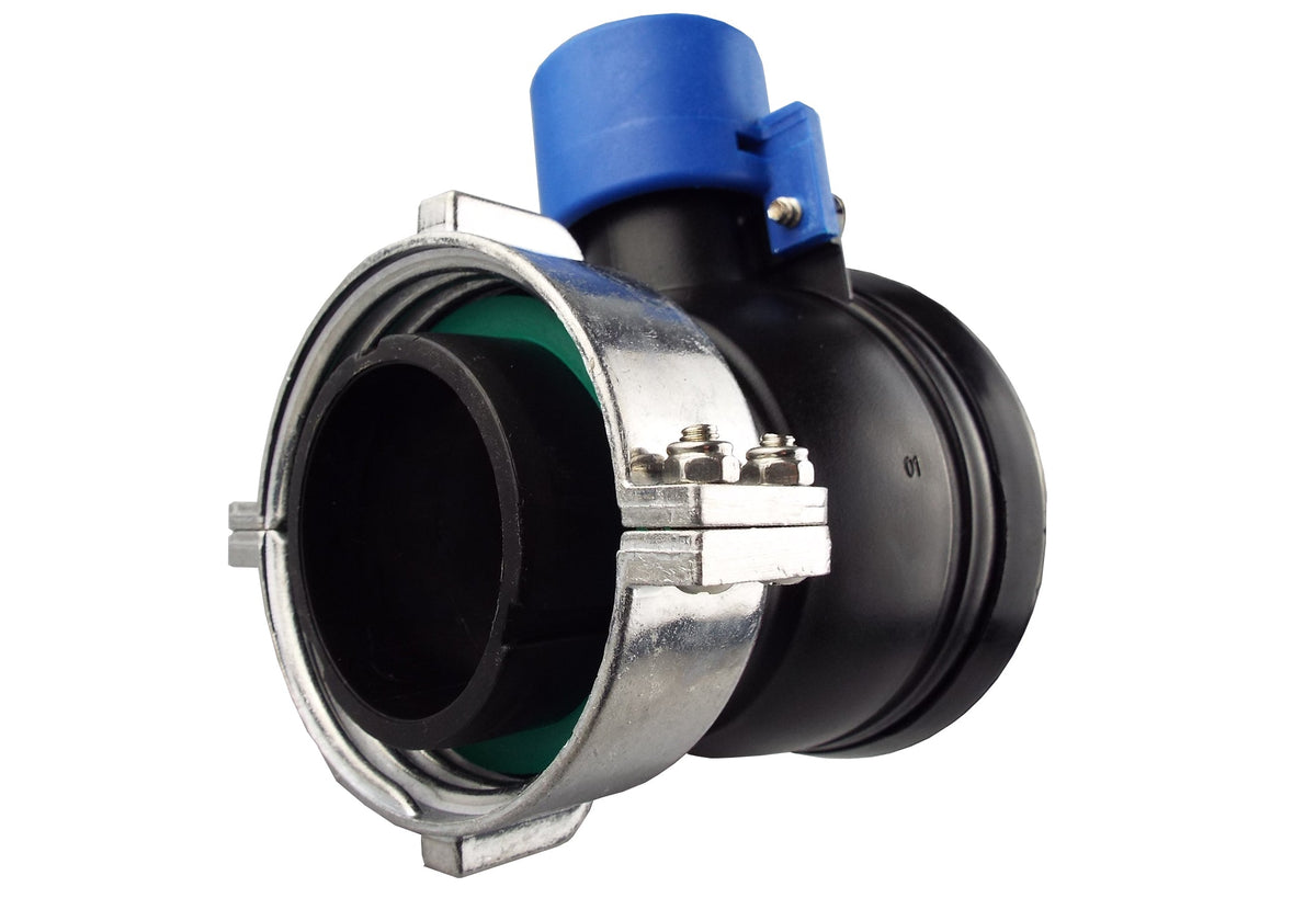IBC Valve – 75mm Female Swivel to S60×6 Male, FKM Seal