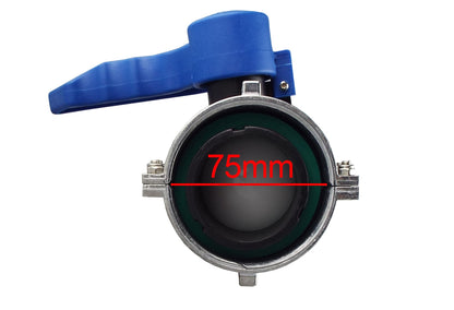 IBC Valve – 75mm Female Swivel to S60×6 Male, FKM Seal