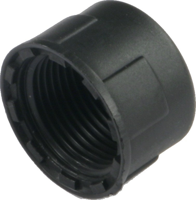 ¾″ BSP Female End Cap – Black Polypropylene