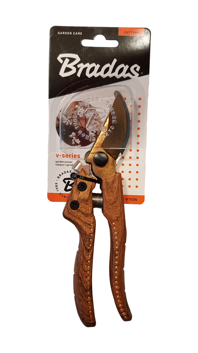 Bradas V-Series Bypass Pruning Shears – SK5 Steel, Up to 25mm