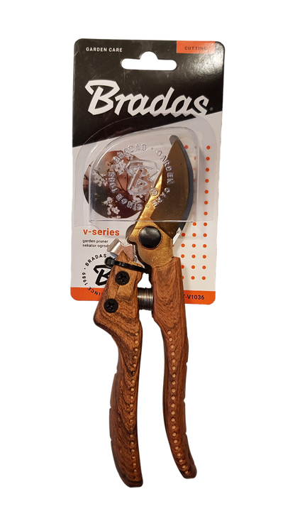 Bradas V-Series Bypass Pruning Shears – SK5 Steel, Up to 25mm