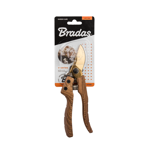 Bradas V-Series Bypass Pruning Shears – SK5 Steel, Up to 25mm